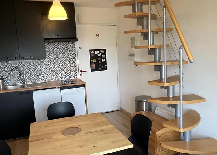 아파트 Acces Direct Plage, T3 Mezzanine, 4 Pers, Balcon, Parking, Proche Thalasso A - Fr-1-487-357